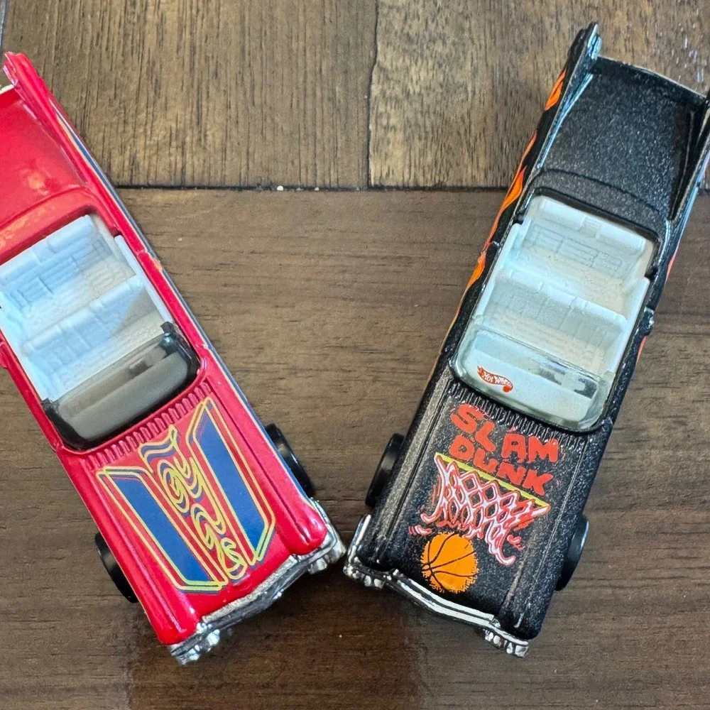 Hot Wheels 63 Cadillac Fleetwood Convertible Lot Red Black Slam Dunk Diecast